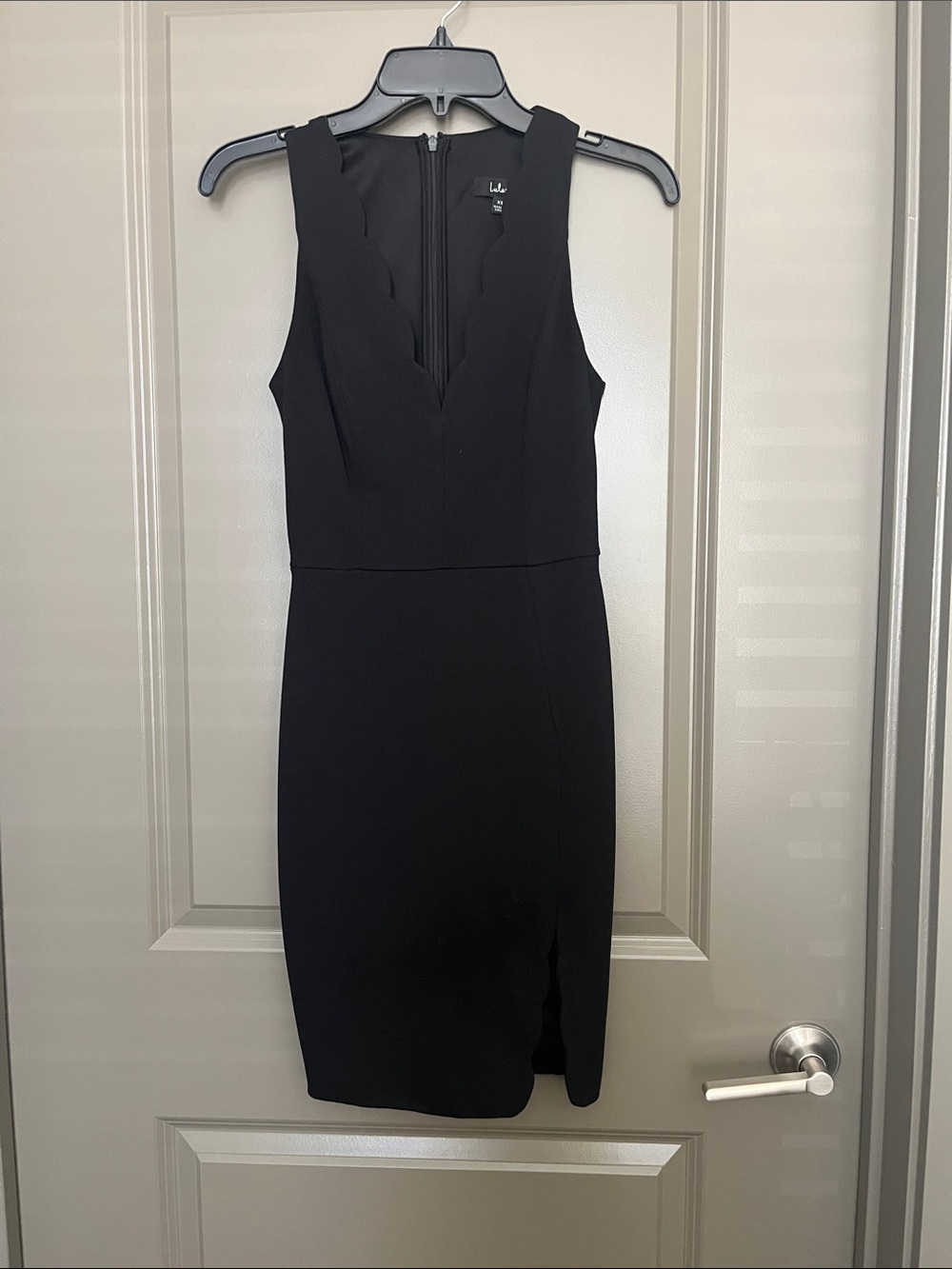 Black Scallop Dress - Women's